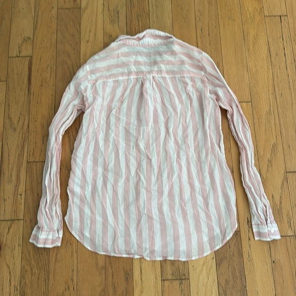 H&M Divided | Pink & White striped button down shirt | 💯 cotton | size S - Picture 4 of 4